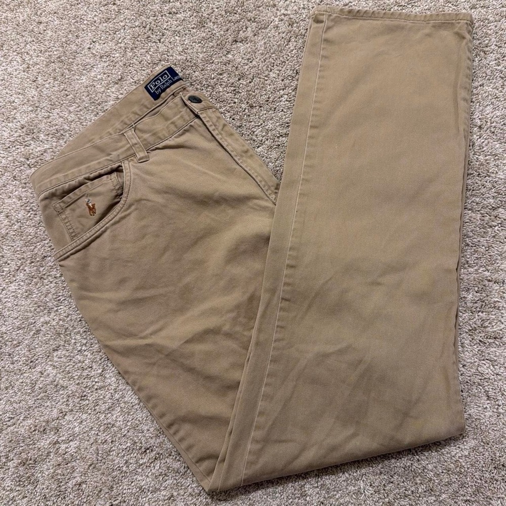 Y2K Vintage Polo Ralph Lauren Classic Chino Pants | Khaki | 36/32